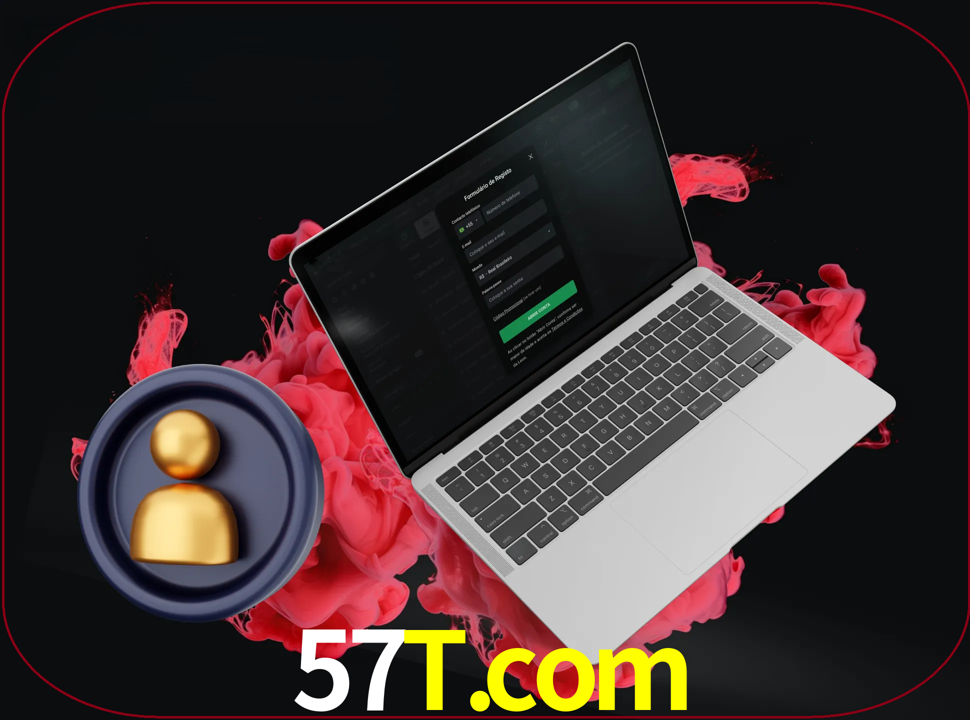 No cabeçalho do site 57t, clique no botão que o levará a um formulário especial onde terá de introduzir as suas informações actuais.